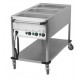 Bain marie sur chariot "Mobile" 3 cuves gastro GN1/1